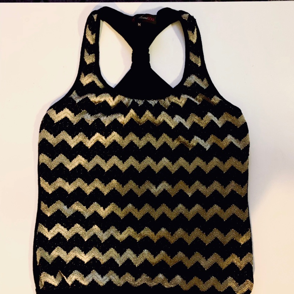 Black and Gold Tank top